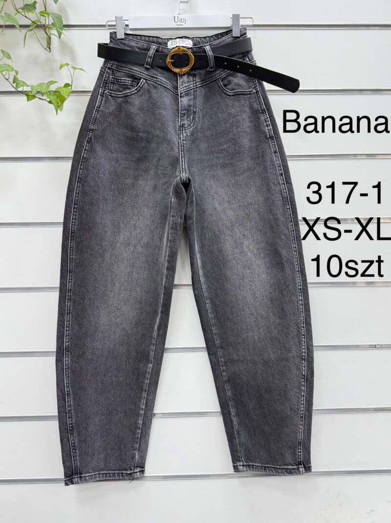 Spodnie damskie jeansy Roz XS-XL, 1 Kolor Paczka 10 szt